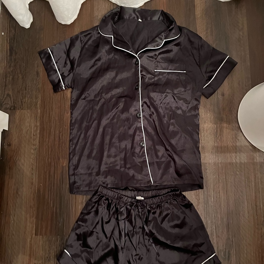 silk/satin pajama pants